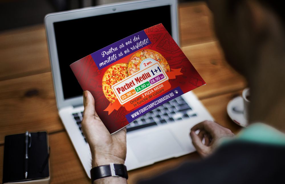 Flyer Four Star Pizza Brasov