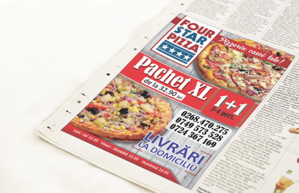 Grafica Flyer Pizzerie Brasov