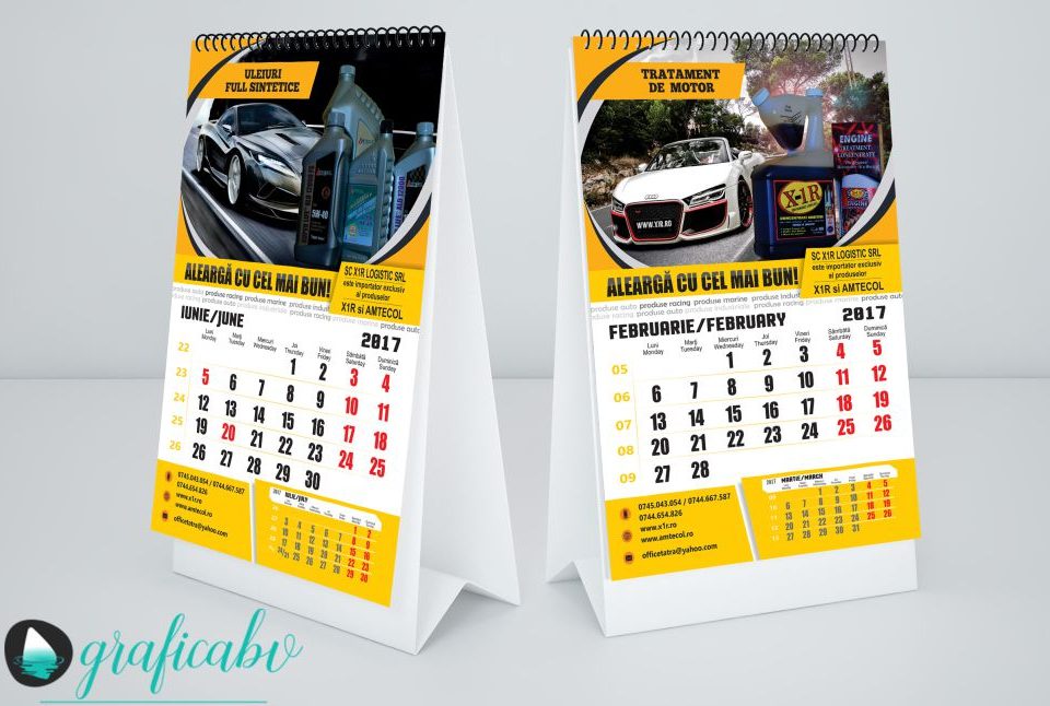 Grafica Design Calendar Perete, Grafica calendare, Design calendare