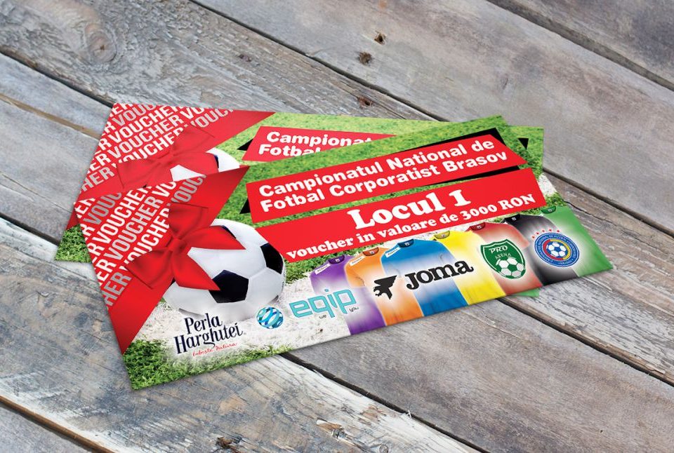 Grafica - Design Voucher Campionatul National de Fotbal Corporatist
