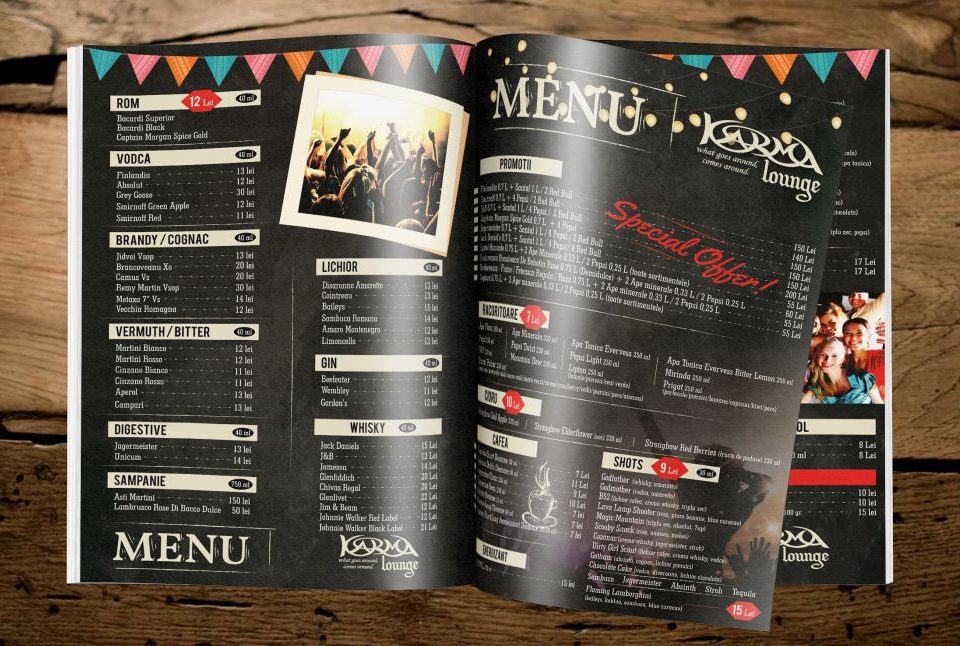 Grafica Meniu Party Lounge