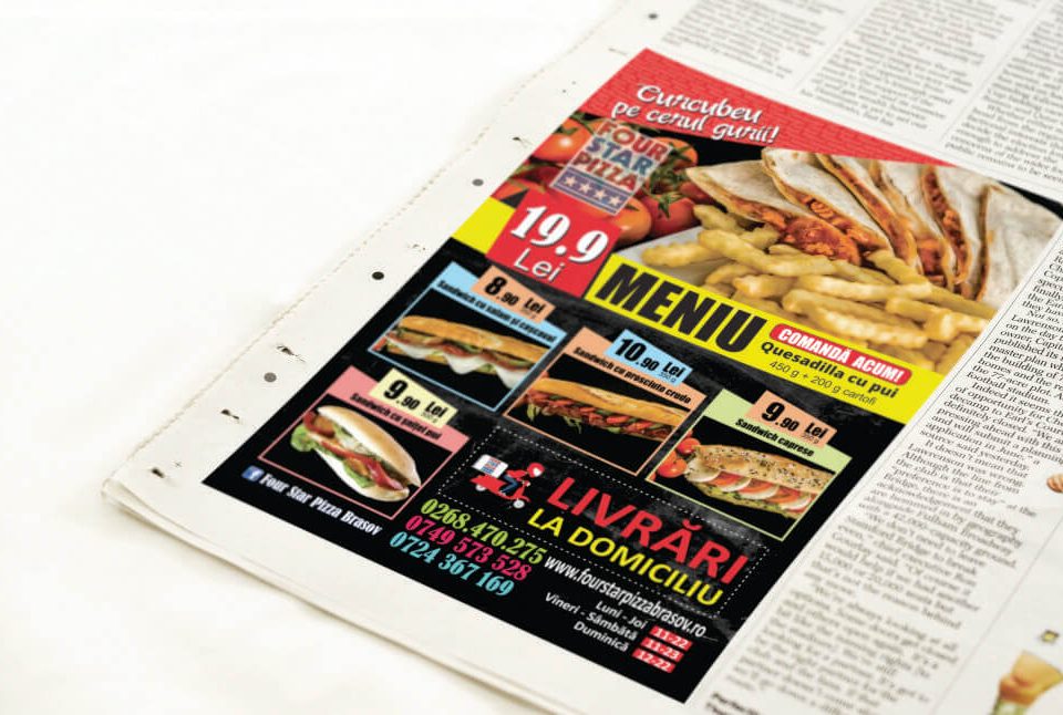 Flyer Fast Food Brasov
