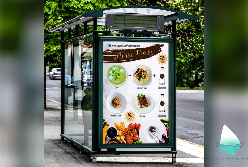 Design Afis Oferta Meniu Pranz