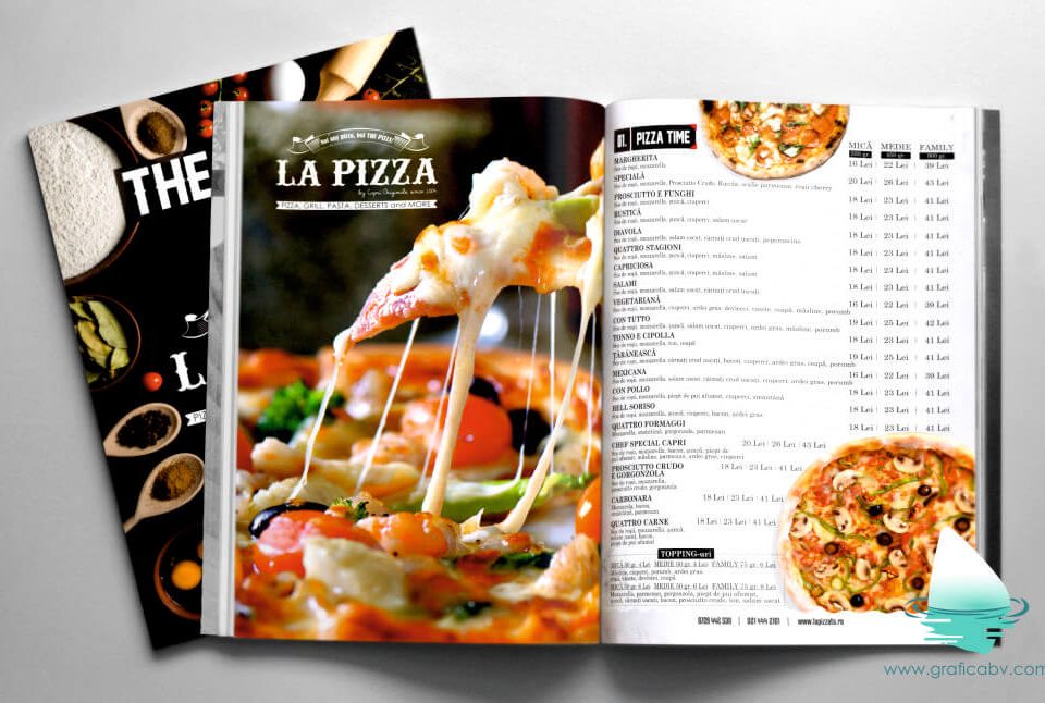 Design Meniu Pizza Restaurant