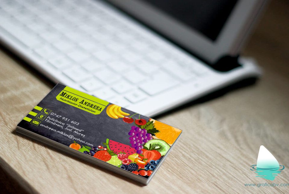 Grafica carte vizita Nutritionist