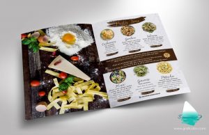 Design meniu Pasta Restaurant