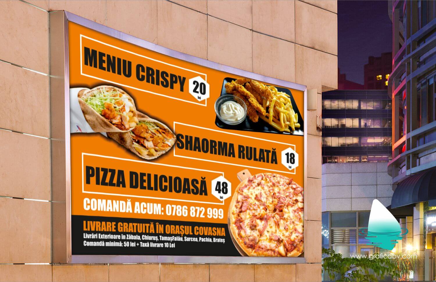 Grafica banner Oferta restaurant Keops