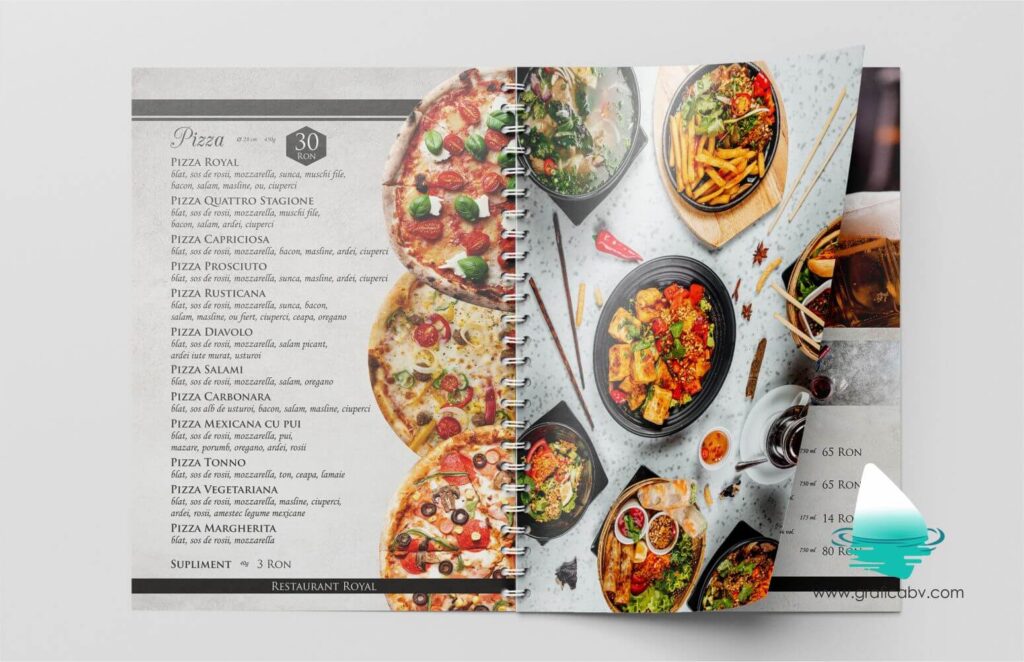 Design meniu Restaurant Royal 3