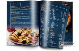 Grafica meniu Pizzerie si Restaurant – model albastru navy (10)