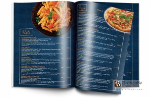 Grafica meniu Pizzerie si Restaurant – model albastru navy (6)