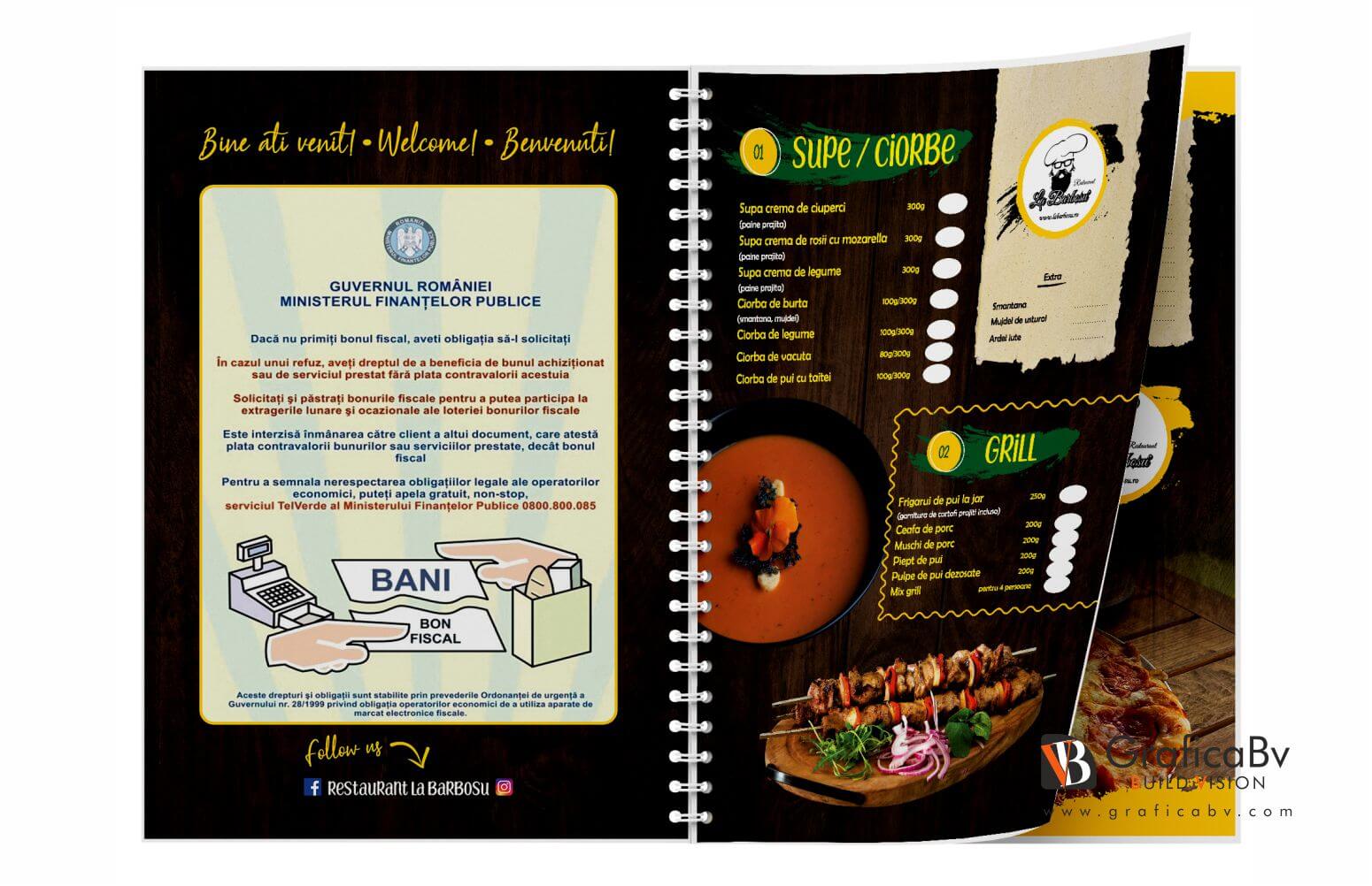 Design meniu restaurant si terasa 1