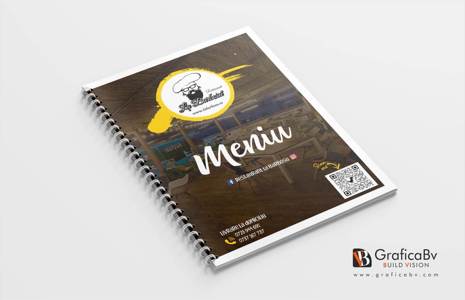 Design meniu restaurant si terasa